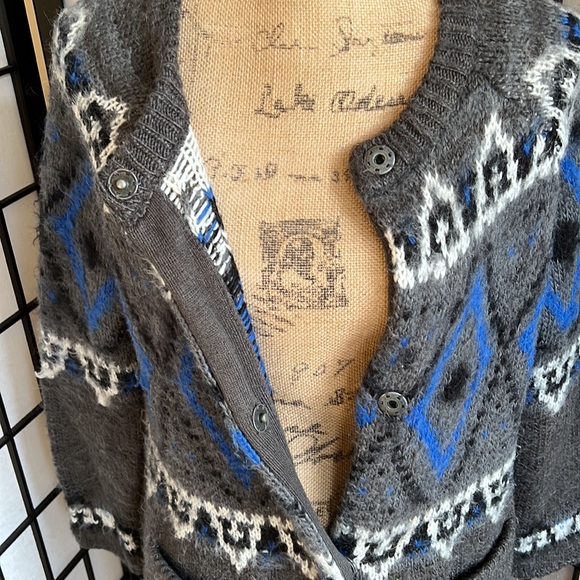 Free People Mohair Blend Long Sweater Coat - Picture 3 of 8